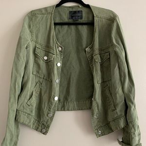Women’s army green military style jacket